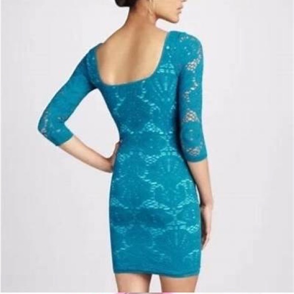 FREE PEOPLE LACE BODYCON DRESS - Picture 3 of 10